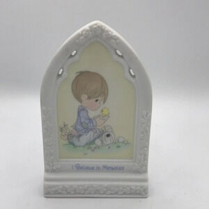 Precious Moments “I Believe in Miracles” 1999 collectible plaque